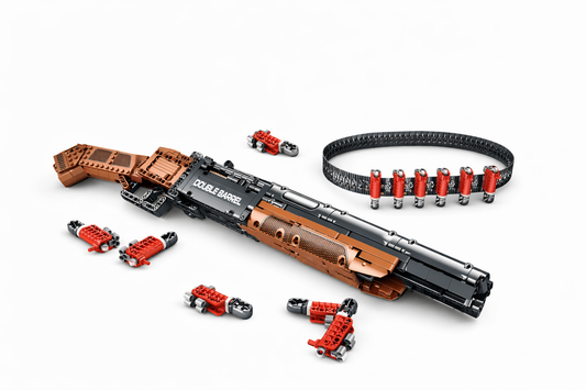 Double Barrel Brick Shotgun – 1006 Piece Tactical Building Block Model