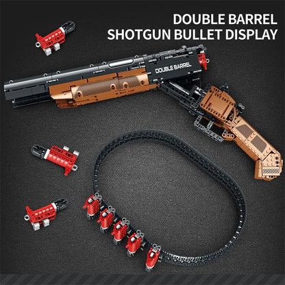 Double Barrel Brick Shotgun – 1006 Piece Tactical Building Block Model