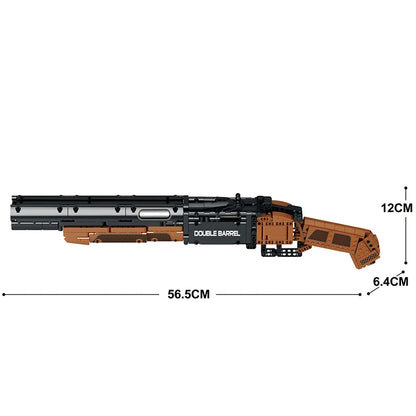 Double Barrel Brick Shotgun – 1006 Piece Tactical Building Block Model