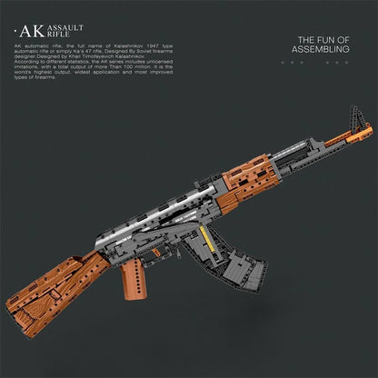 Tactical Brick AK Rifle Building Block Model