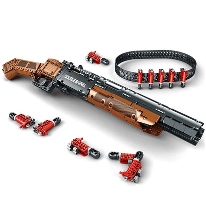 Double Barrel Brick Shotgun – 1006 Piece Tactical Building Block Model